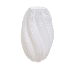 Florero vidrio curvas 27 cm