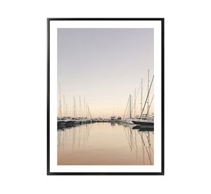 Fotografía enmarcada 45x60 cm veleros R4