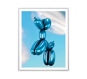 Lámina enmarcada 40x50 cm perro globo D1 R6