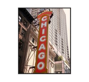 Fotografía enmarcada 40x50 cm Chicago R5