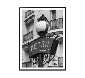 Fotografía enmarcada 60x80 cm metro R5