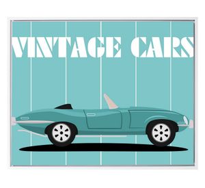 Lámina enmarcada 40x50 cm vintage D1 R6