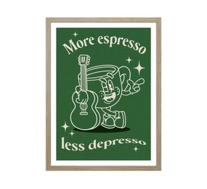 Lámina enmarcada 30x40 cm espresso D2 R6