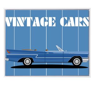 Lámina enmarcada 40x50 cm vintage D2 R6