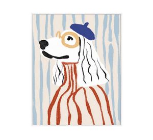 Lámina enmarcada 40x50 cm perro D1 R6