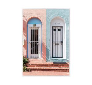 Fotografía enmarcada 50x70 cm puertas