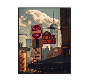 Fotografía enmarcada 40x50 cm traffic R5