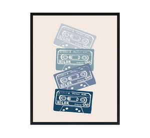 Lámina enmarcada 40x50 cm cassette R6