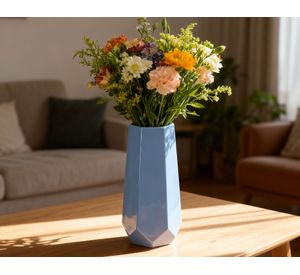 Florero vidrio hexagonal 30 cm