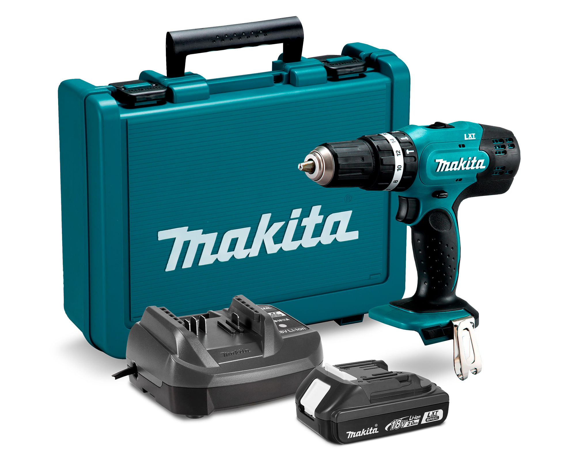 Taladro percutor 13 mm 18V + 1 batería 2Ah + cargador DHP453