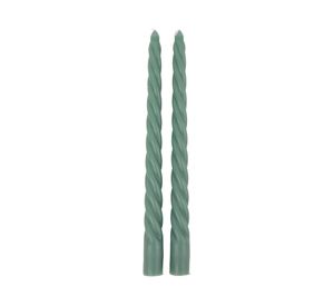 Velas twist verde 2 un.