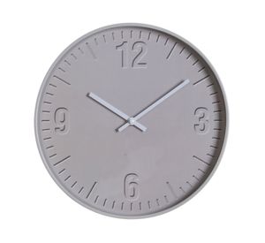 Reloj pared 30 cm gris claro
