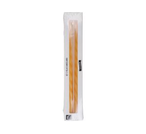Velas twist 25 cm mostaza 2 un.