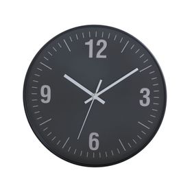 Reloj pared 30 cm números negro