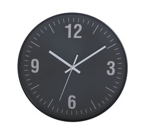 Reloj pared 30 cm números negro