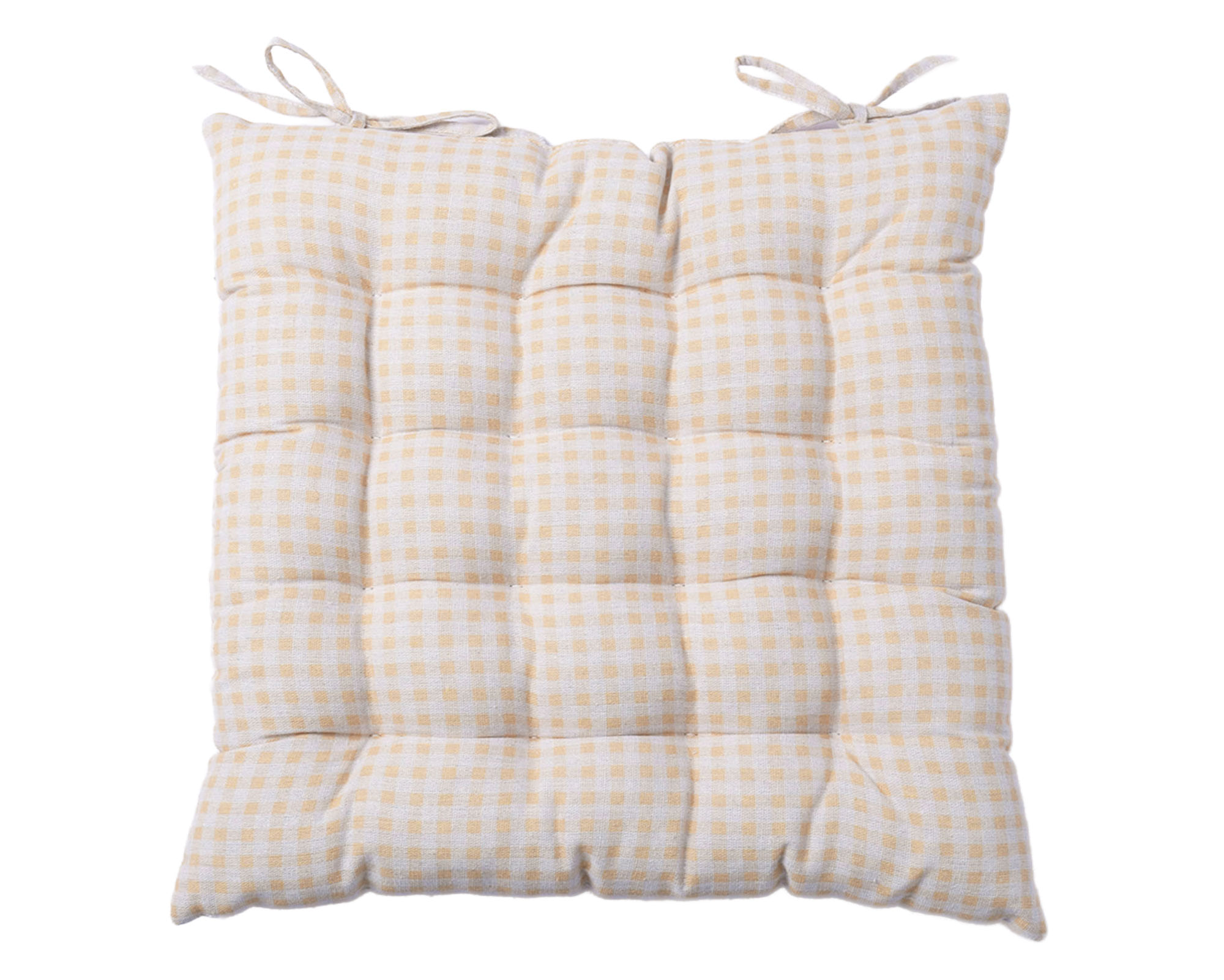 M+Design Cojín silla Estampado amarillo 40x40 cm
