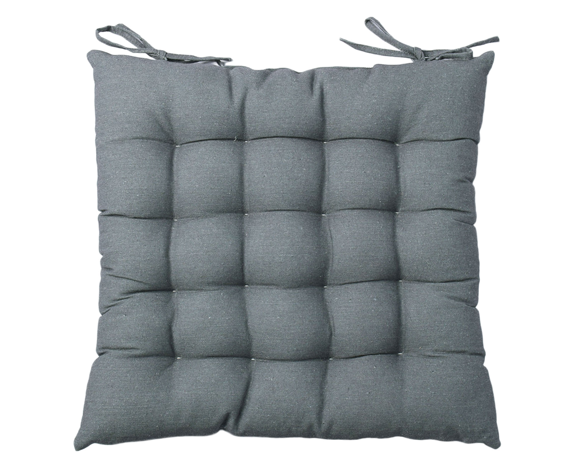 M+Design Cojín silla Liso gris marengo 40x40 cm