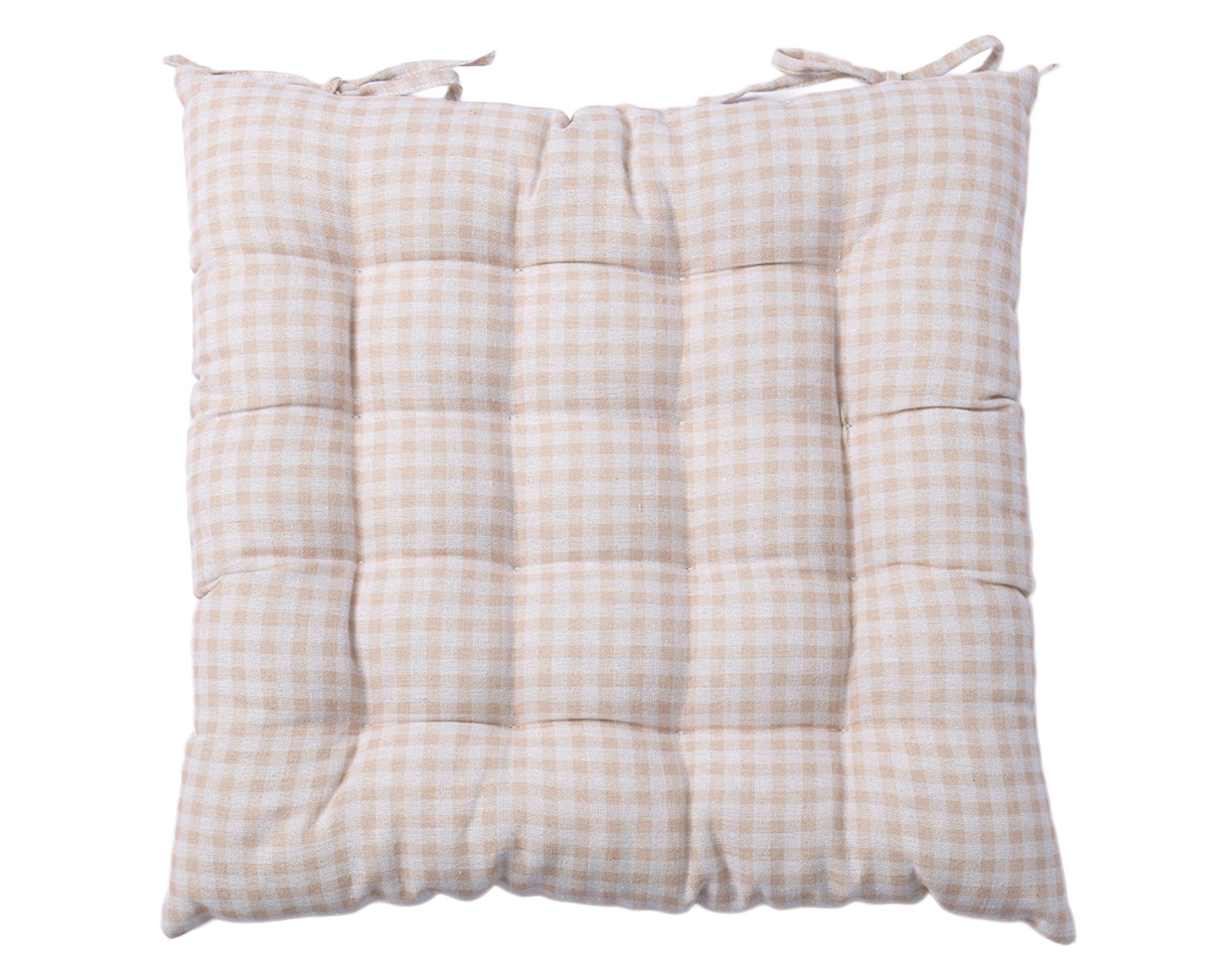 M+Design Cojín silla Estampado beige 40x40 cm