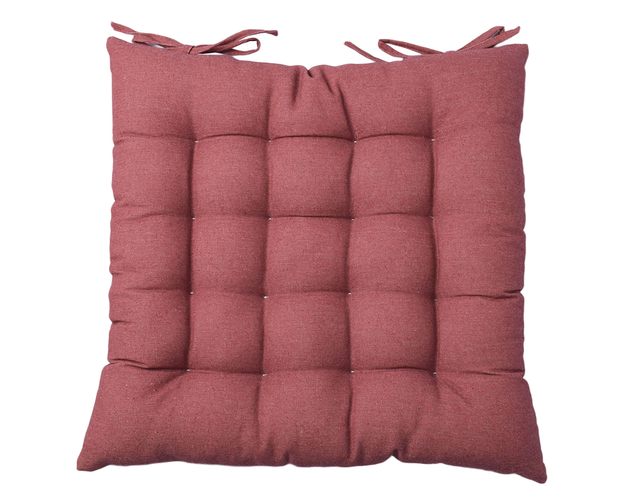 M+Design Cojín silla Liso terracota 40x40 cm