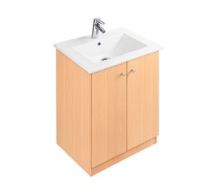 Mueble lavamanos Dante 2 puertas café