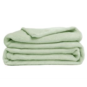 Manta flannel menta 130 x 170 cm