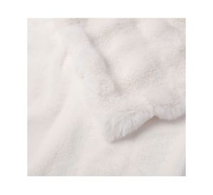 Manta fau x  fur blanco 130 x 170 cm