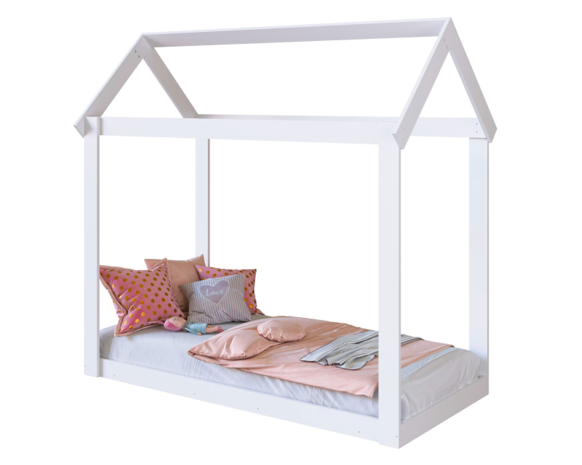 Kidscool Cama casita Montessori blanco