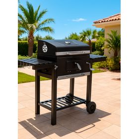 Parrilla a Carbón 108x137x57 cm Premium Bandeja Lateral