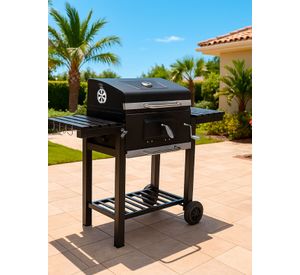 Parrilla a Carbón 108x137x57 cm Premium Bandeja Lateral