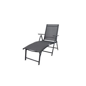 Reposera Aluminio Plegable Gris