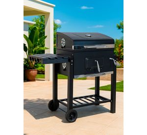 Parrilla a Carbón 108x115x57 cm Pro Bandeja Lateral