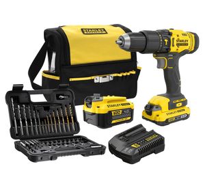 Kit taladro percutor 13 mm 20V + accesorios SCD711DMSA-B2