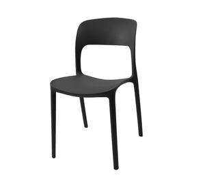 Silla apilable Deco Nuremberg negro