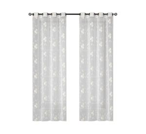 Velo bordado Sofia 220x140 cm crudo