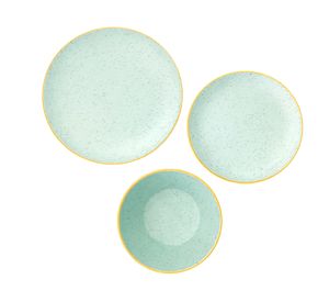 Plato Summer-Gingko menta 12 piezas