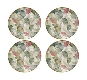 Plato 25 cm Summer-Gingko 4 unidades