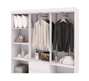 Combo clóset 6 puertas + clóset 4 puertas blanco