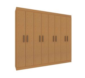 Clósets 8 puertas Magnus café claro 180x177x40 cm