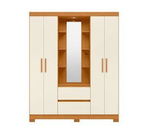 Clósets 4 puertas Olímpia beige 200x163x47 cm