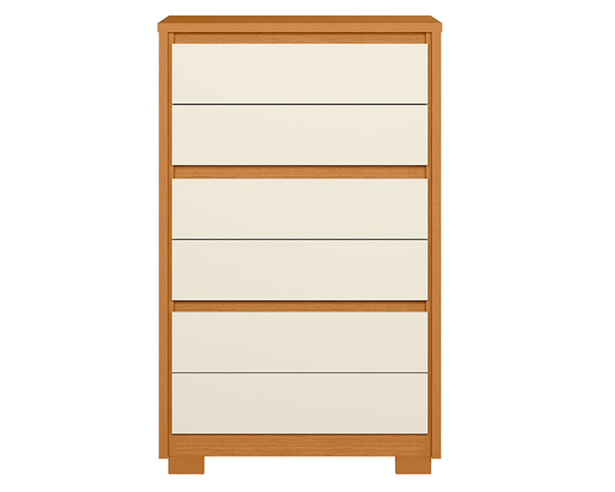 VekkaHome Cómodas Sin puertas Unno beige 126x79x43 cm