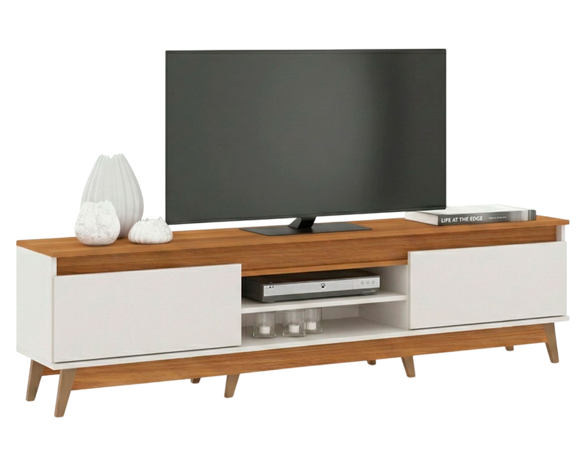 Exit Rack TV Texas 85" roble/beige