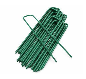 Estaca metálica jardín verde 24 un.