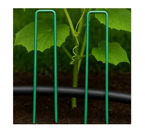 Estaca metálica jardín verde 24 un.