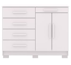 Cómodas Americana blanco 5 cajones