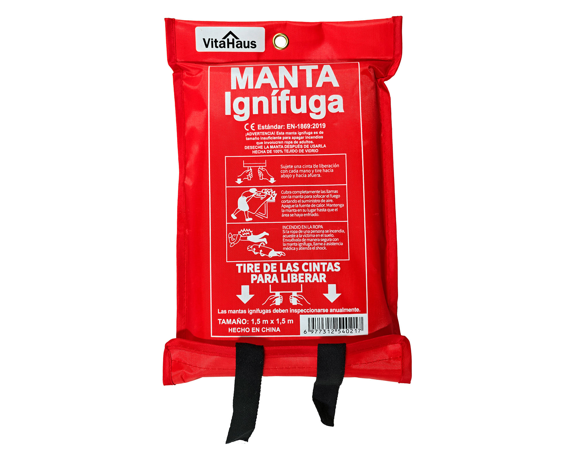 Mantas ignífuga tejido vidrio Vmi-1515m blanco