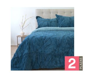 Cubrecama Jacquard azul 2 plazas