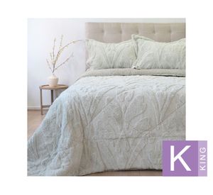 Cubrecama Jacquard beige King