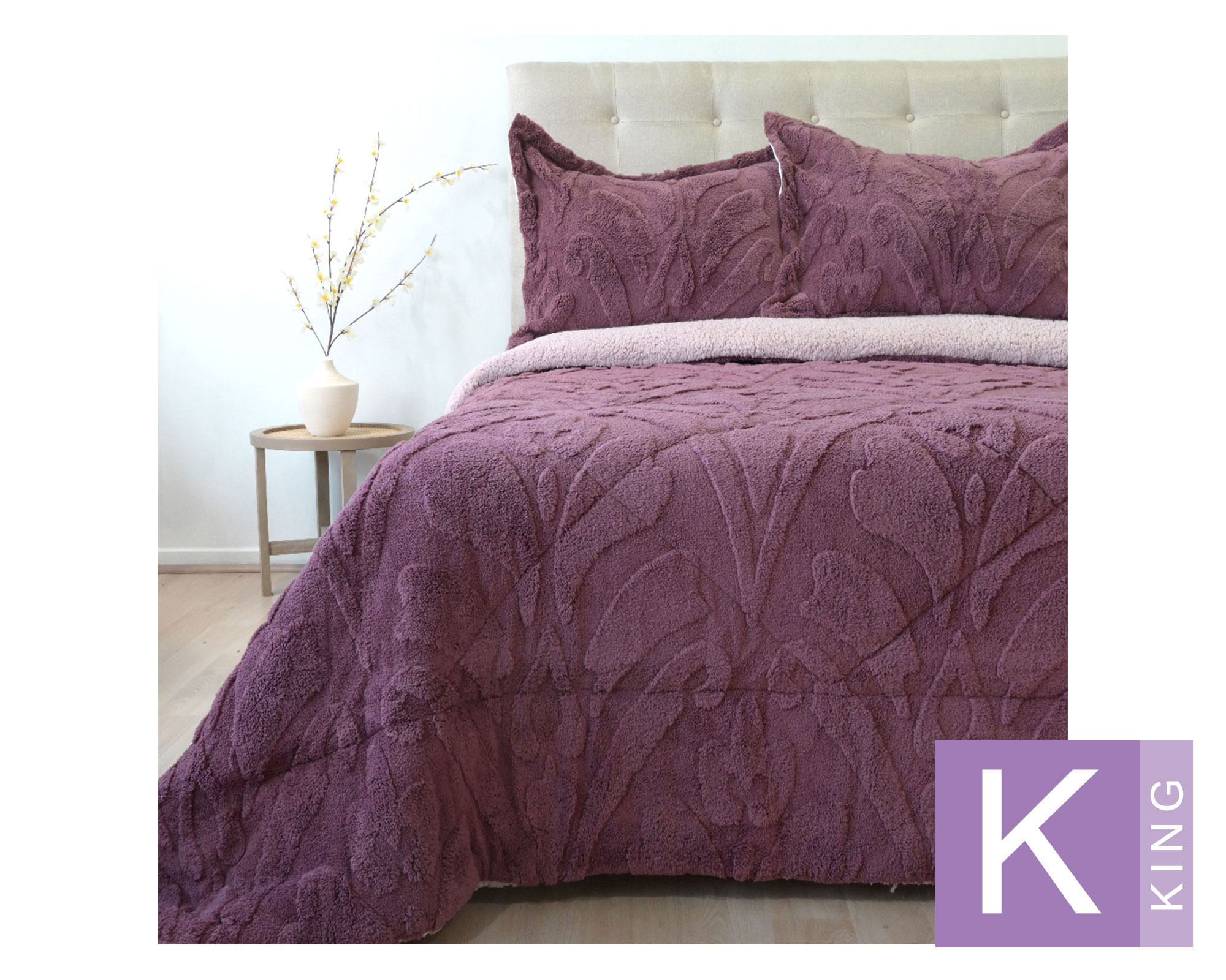 Doral Cubrecama Jacquard obispo King