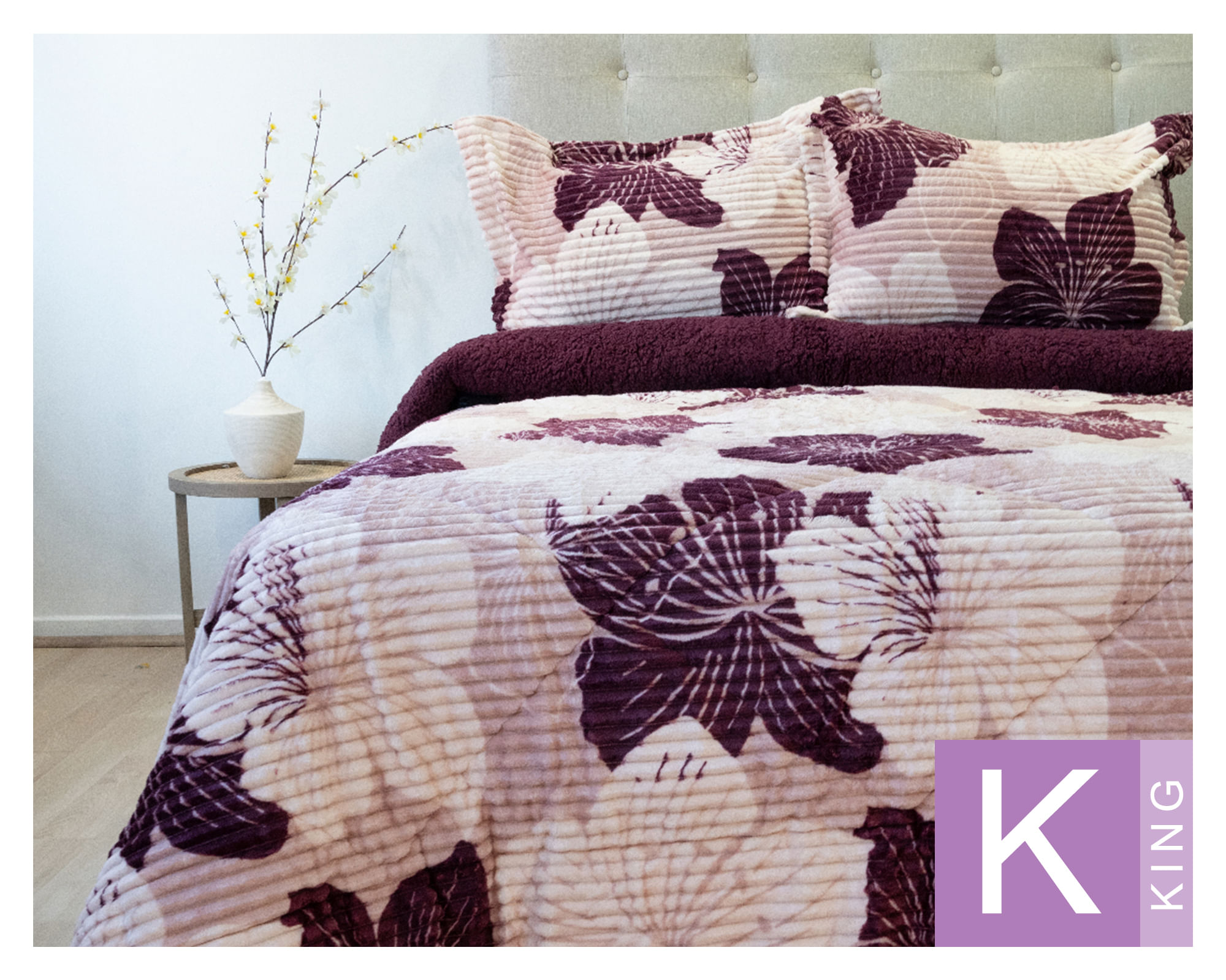 Doral Cubrecama cotelon King D6