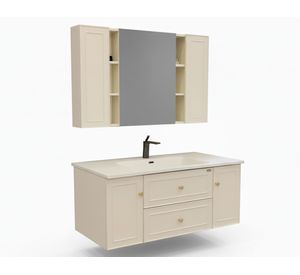 Mueble vanitorio 120 cm + espejo Vitta